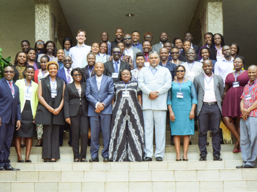 Participants pose for a group photo during the D4GA Convening in Nairobi.