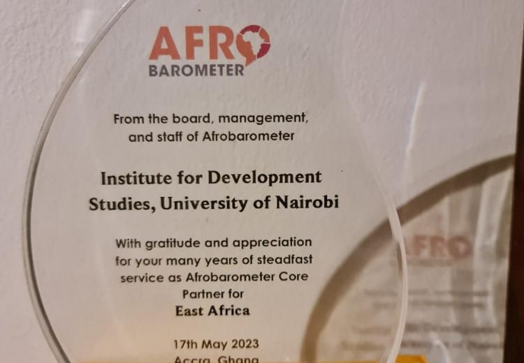 Afrobarometer core partner East Africa award