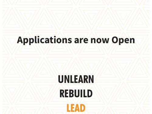 Application are now open.